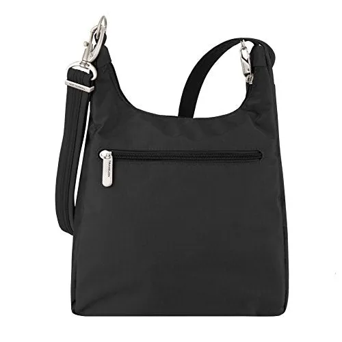 Travelon Anti-Theft Classic Essential Messenger Bag, Black (Black) - 42457 500