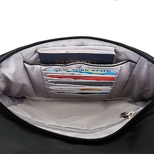 Travelon Anti-Theft Classic Essential Messenger Bag, Black (Black) - 42457 500