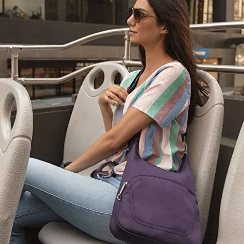 Travelon Anti-Theft Classic Essential Messenger Bag, Black (Black) - 42457 500
