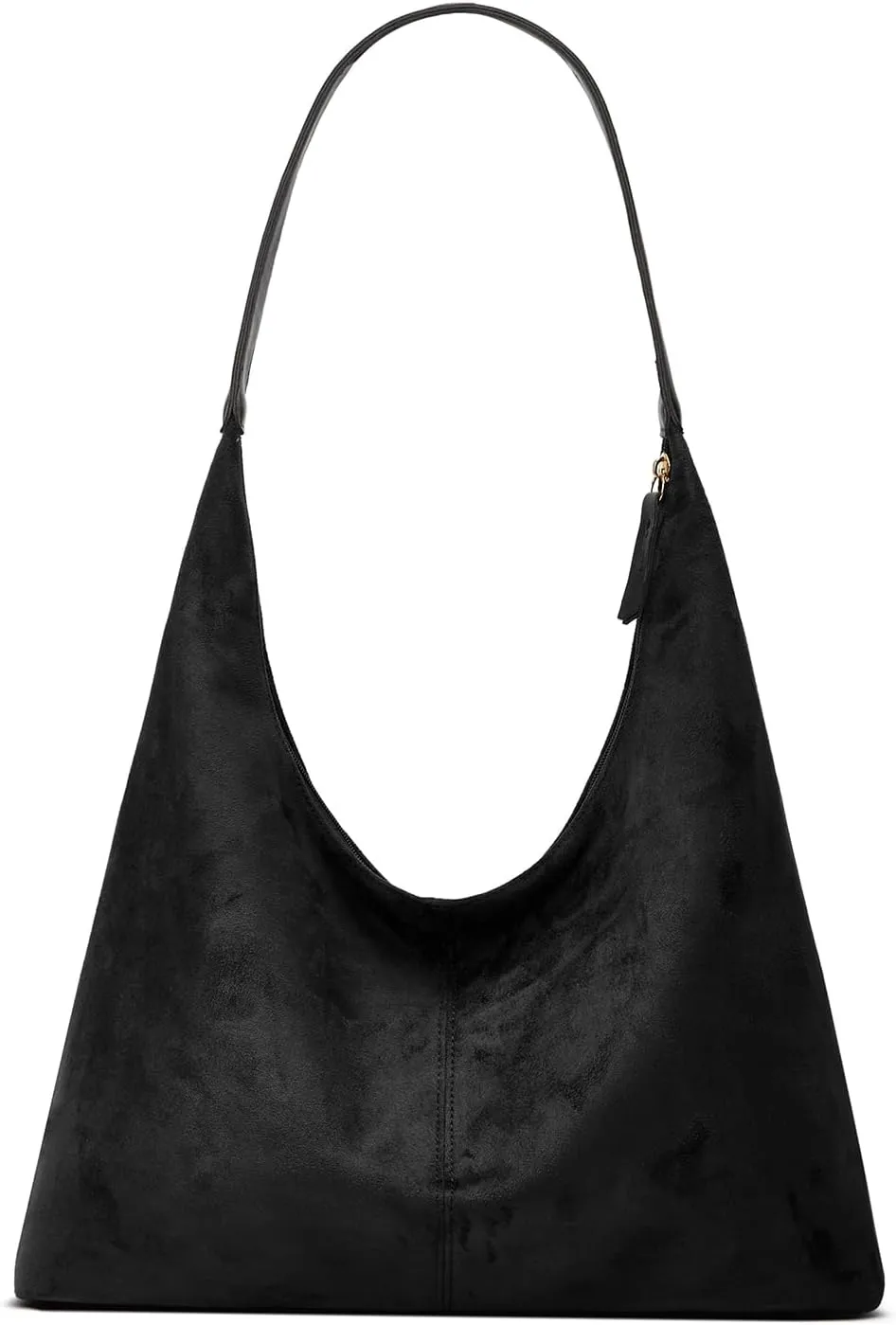 Trendy Suede Crescent Shoulder Bag Women Tote Bag Satchels Crossbody Purse Top-handle Travel College Work Tote Handbag