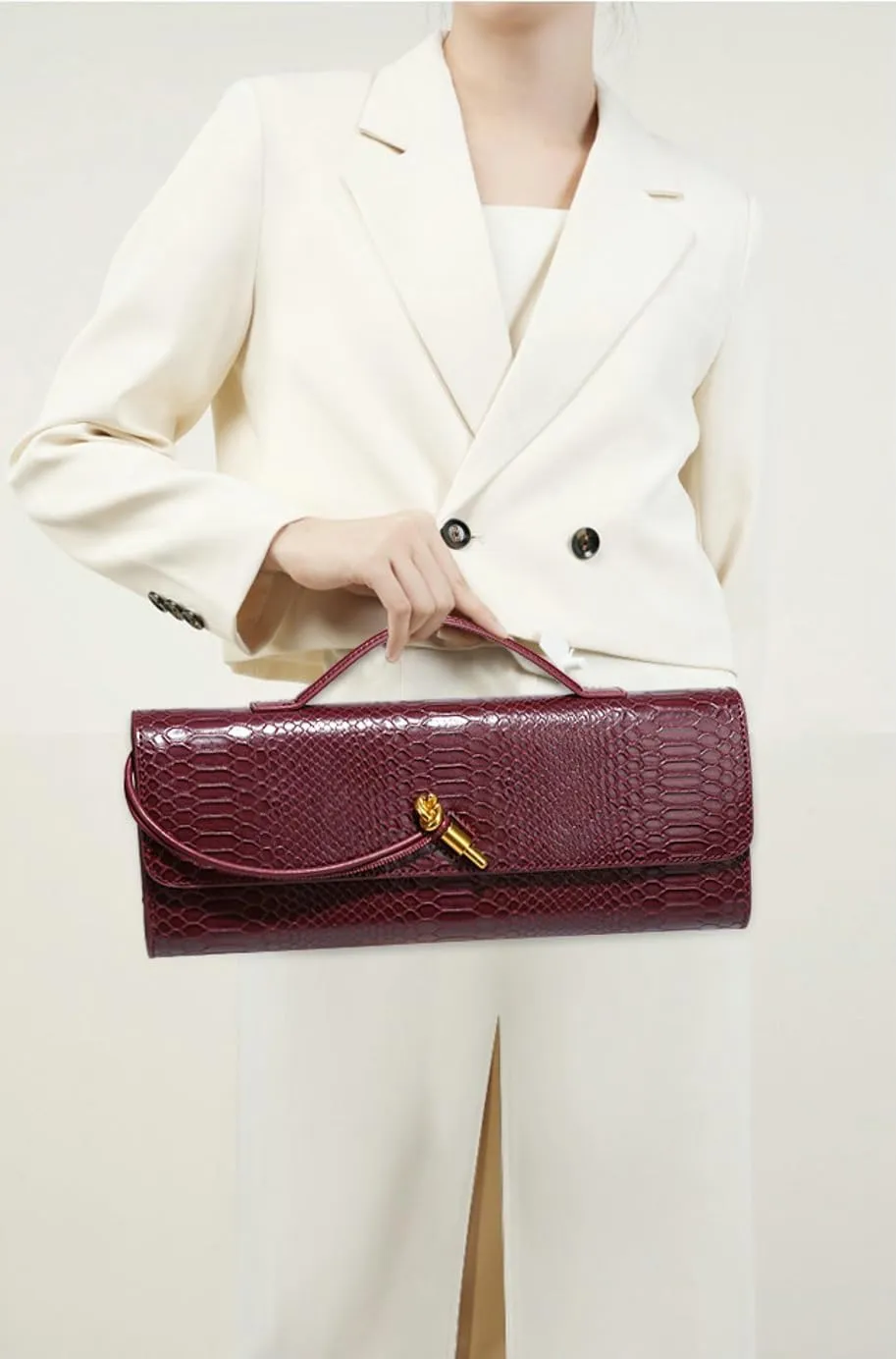 Trendy Woven Evening Clutch Purses Women Underarm Shoulder Handbag Cute Satchels Crossbody Purse PU Leather Wallet