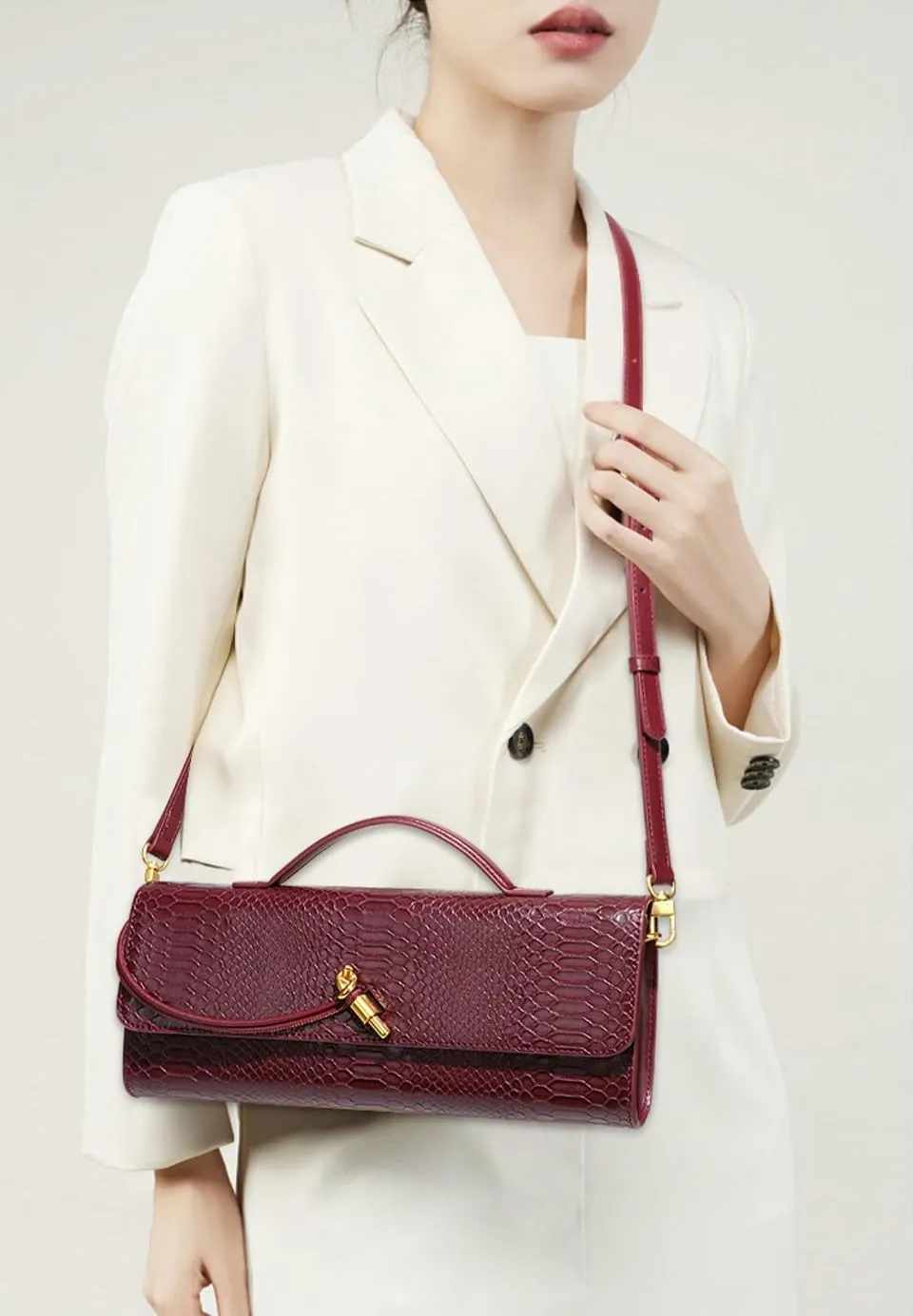 Trendy Woven Evening Clutch Purses Women Underarm Shoulder Handbag Cute Satchels Crossbody Purse PU Leather Wallet