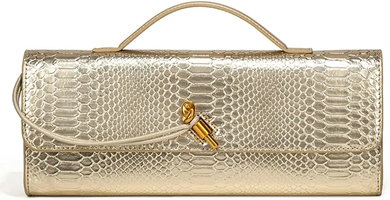 Trendy Woven Evening Clutch Purses Women Underarm Shoulder Handbag Cute Satchels Crossbody Purse PU Leather Wallet