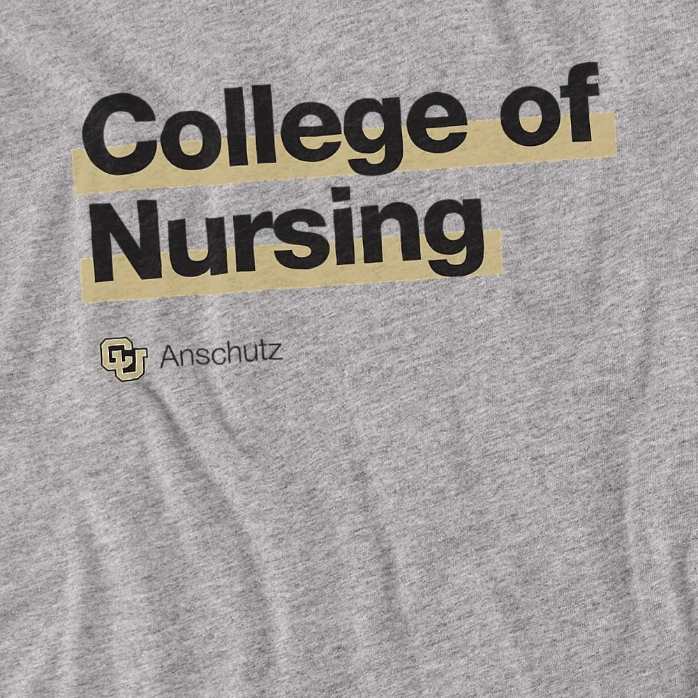 University of Colorado Anschutz Medical Campus College of Nursing Bold Unisex Adult Long-Sleeve T Shirt