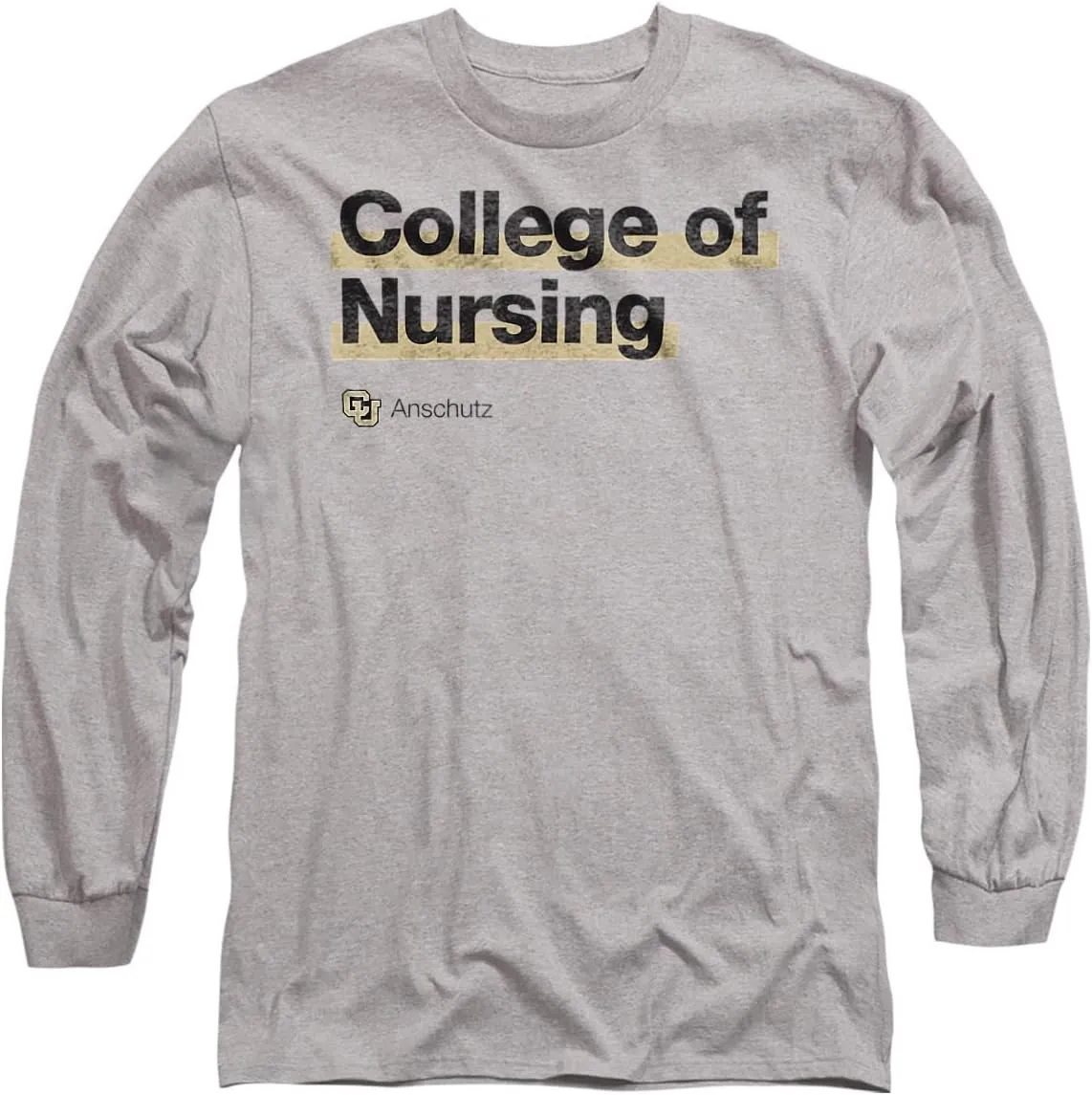 University of Colorado Anschutz Medical Campus College of Nursing Bold Unisex Adult Long-Sleeve T Shirt