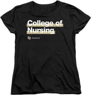 University of Colorado Anschutz Medical Campus College of Nursing Bold Women's T Shirt
