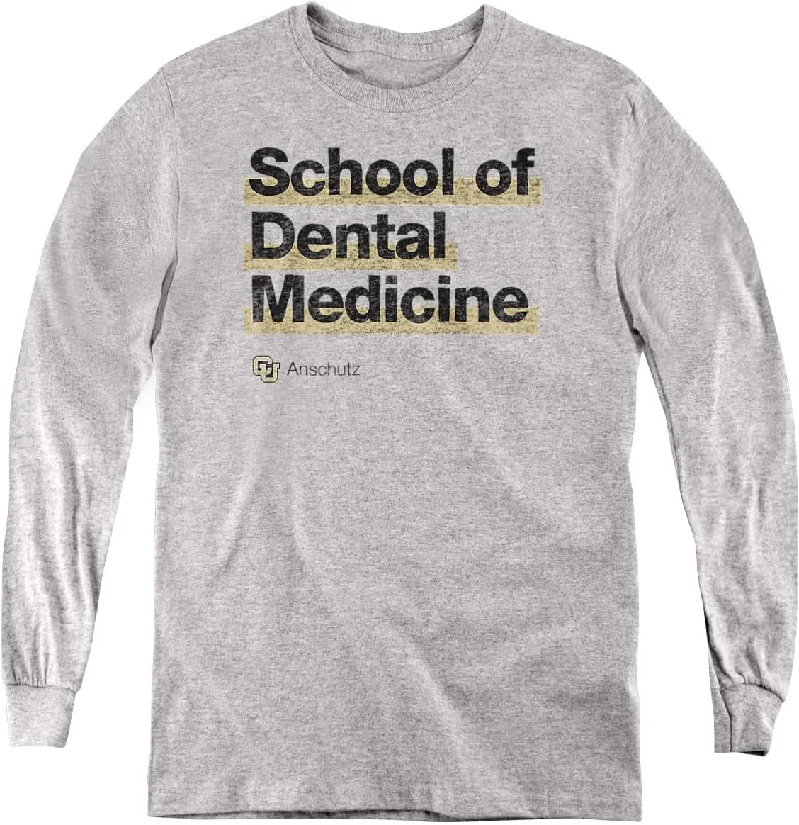 University of Colorado Anschutz Medical Campus School of Dental Medicine Bold Youth Long Sleeve T Shirt