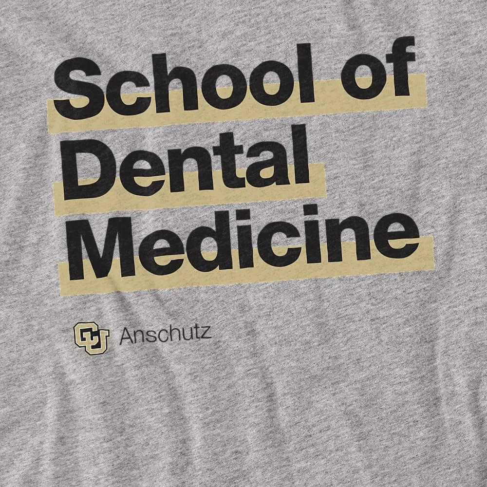University of Colorado Anschutz Medical Campus School of Dental Medicine Bold Youth Long Sleeve T Shirt