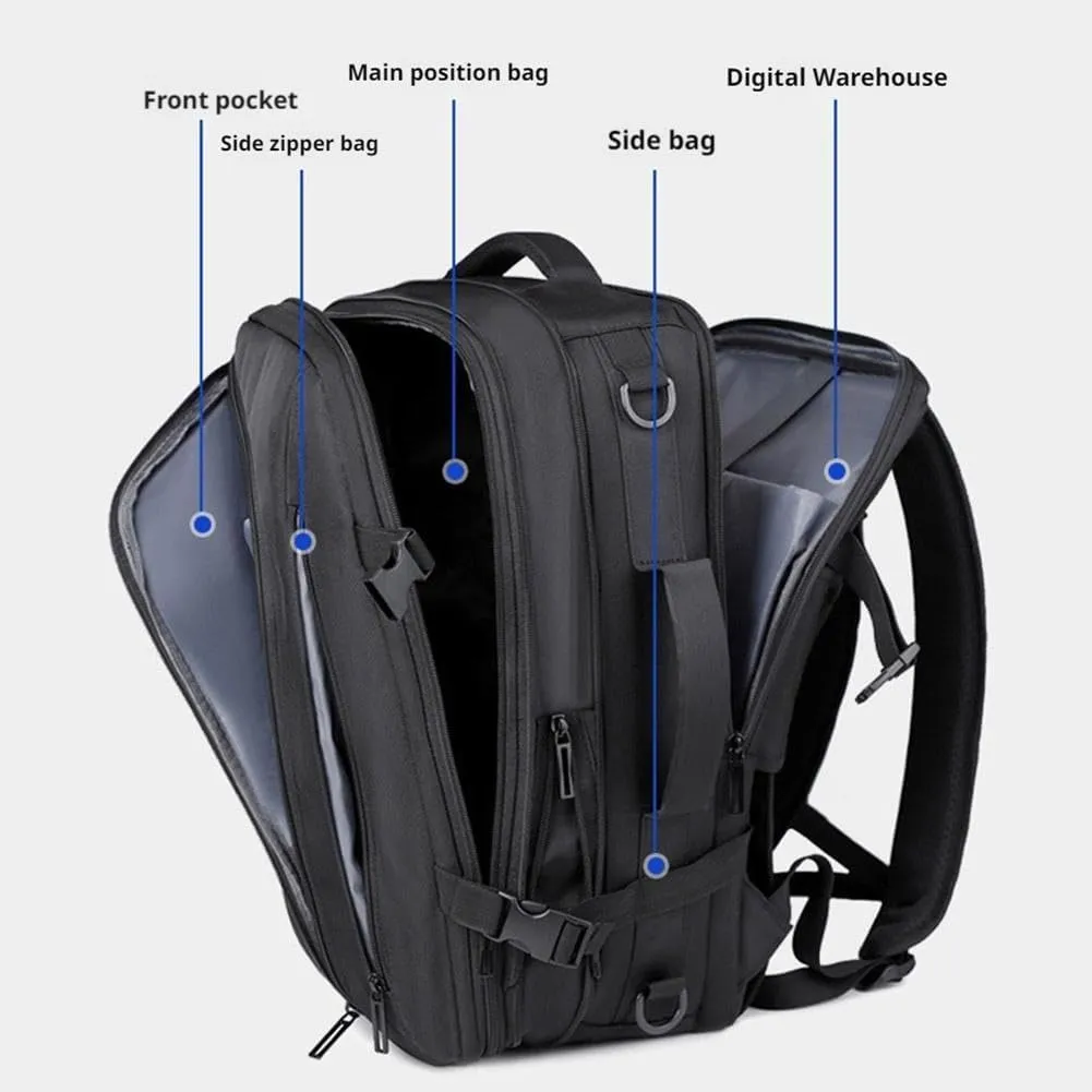 Vacuum Backpack Travel, Vacuum Seal Compression Backpack Travel, Personal Item Carry On Bag Flight Approved Laptop Work Seal Compression Backpacks, Ideal for Travel/Camping/Laptop