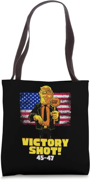 Victory Shot 45-47 Political Satire Tote Bag