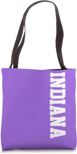 Vintage Indiana Bold Athletic Pride Iconic Indiana Tote Bag