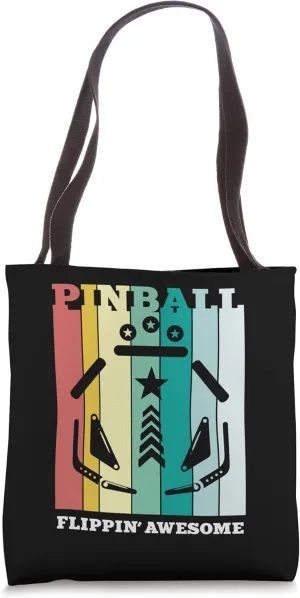 Vintage Pinball Flipper Spielautomat Arcade Tote Bag