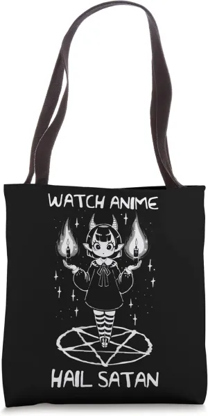 Watch Anime Hail Satan Tote Bag