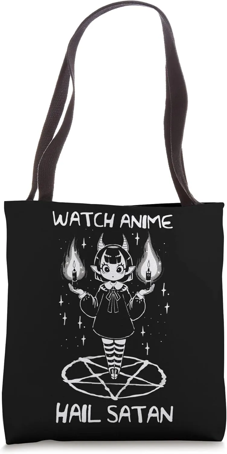 Watch Anime Hail Satan Tote Bag