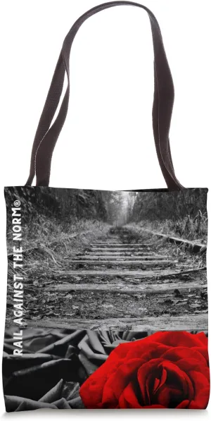 Weathered Rail & Roses Tote Bag