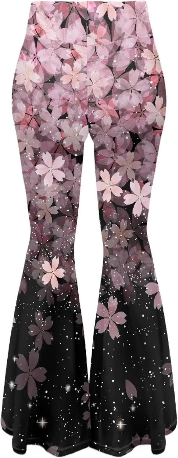 Women Bootcut Yoga Pants Tummy Control Workout Yoga Pants High Waisted Flare Leggings