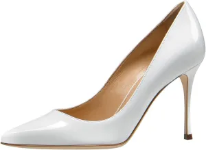 Women Elegant Stiletto High Heel Slip on Pumps Pointed Toe Ladies Party Event Office Business Shoes Size 4-16 US