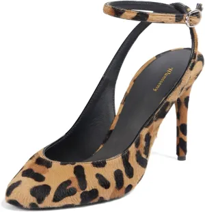 Women Stiletto High Heel Ankle Strap Pumps Round Toe Strappy Graceful Sandals Wedding Party Evening Dress Shoes Size 4-16 US