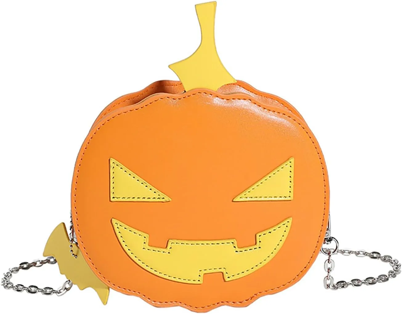 Women's Novelty Mini Chain Bags Halloween Pumpkin Shoulder Bag Cute Spooky Crossbody Bag Gift Idea