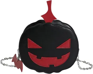 Women's Novelty Mini Chain Bags Halloween Pumpkin Shoulder Bag Cute Spooky Crossbody Bag Gift Idea