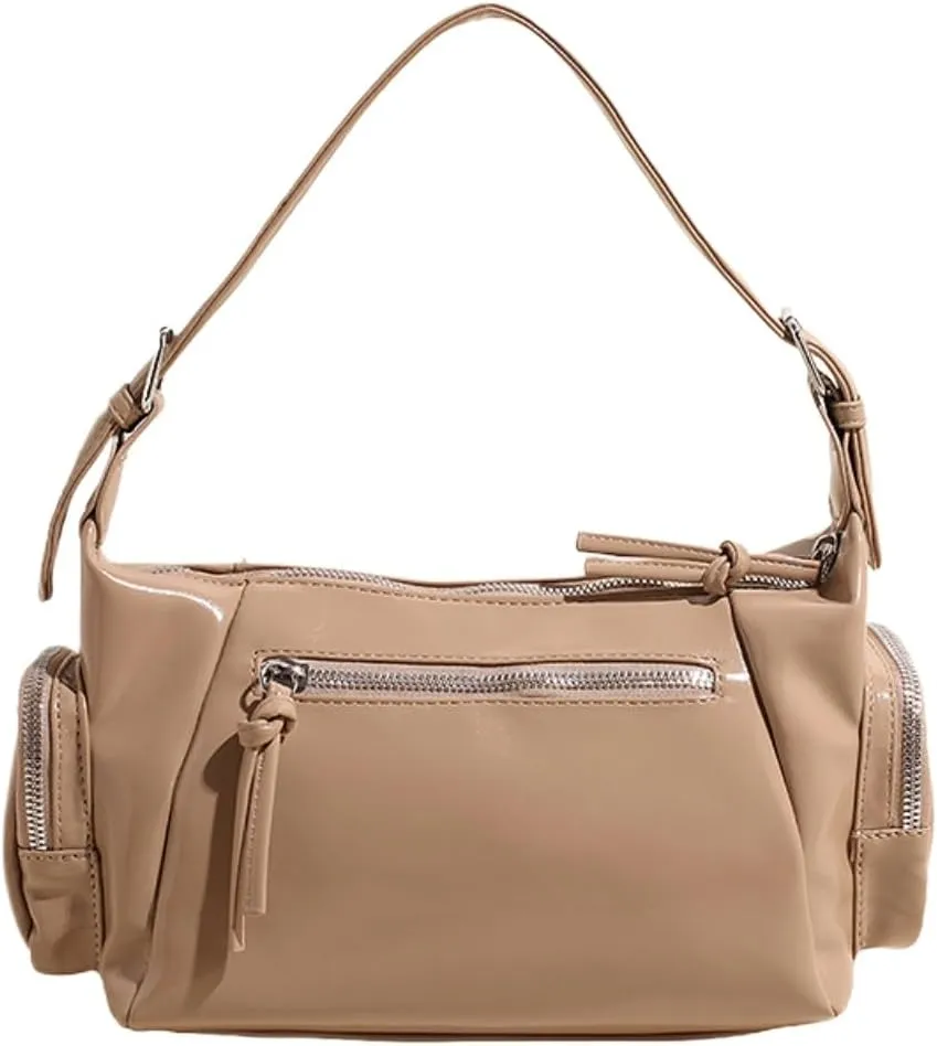 Women's Vegan Leather Tote Bag Y2k Shoulder Bag Vintage Cute Shoulder Purse Punk Streetwear Trending Fashion 2025