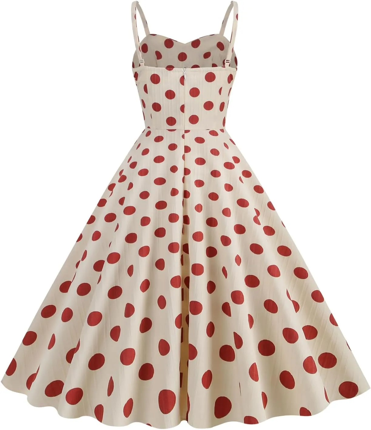 Women's Vintage Plaid Dress Spaghetti Strap Gingham A-line Swing Cocktail Party Dresses