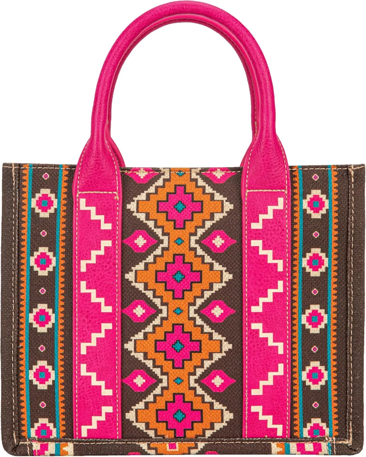Wrangler Aztec Tote Bag for Women Boho Shoulder Purses and Handbags