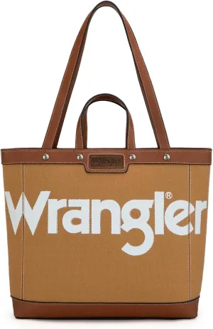 Wrangler Tote Bag for Women Vintage Top Handle Handbags and Shoulder Bag
