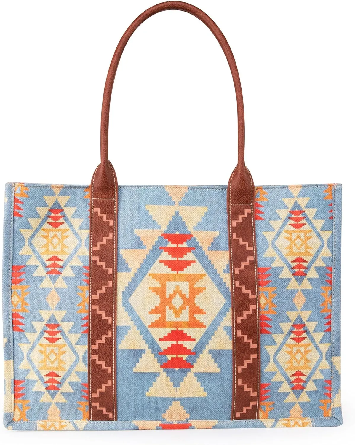 Wrangler Tote Bag for Women Western Purse and Aztec Satchel Handbag