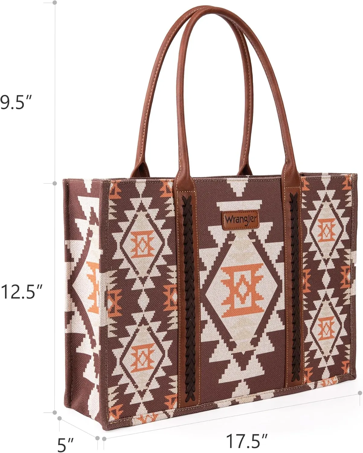 Wrangler Tote Bag for Women Western Purse and Aztec Satchel Handbag