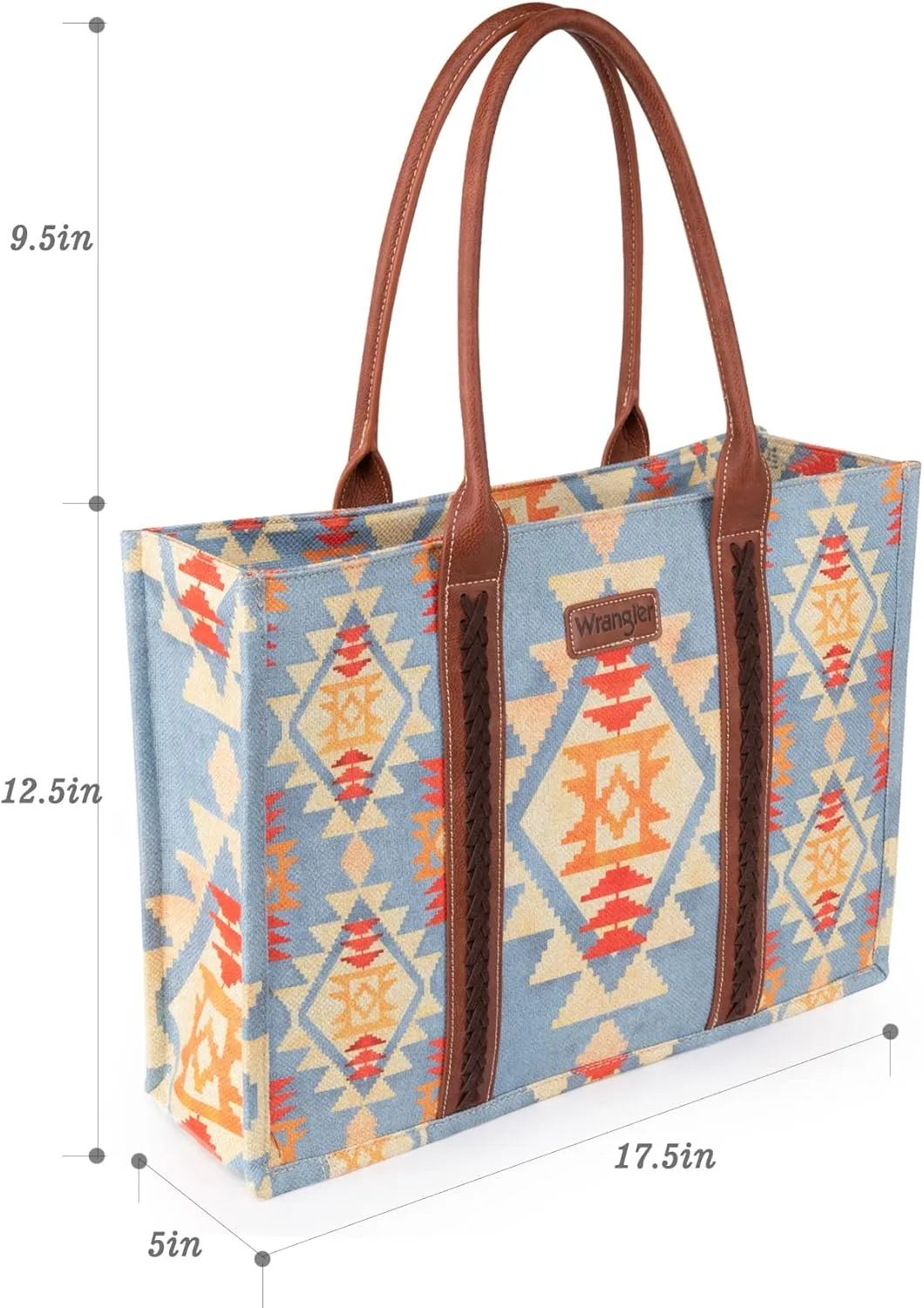 Wrangler Tote Bag for Women Western Purse and Aztec Satchel Handbag