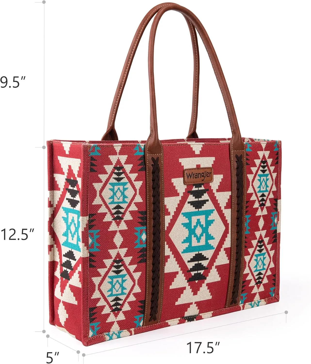 Wrangler Tote Bag for Women Western Purse and Aztec Satchel Handbag