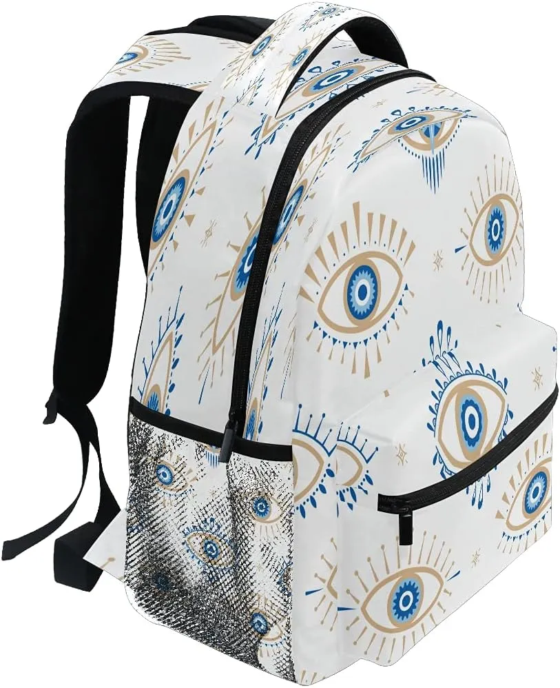 xigua Evil Eye Backpack Bookbags Laptop Backpack for Boys Girls Teens, College Backpack Water Resistant Travel Bookbag
