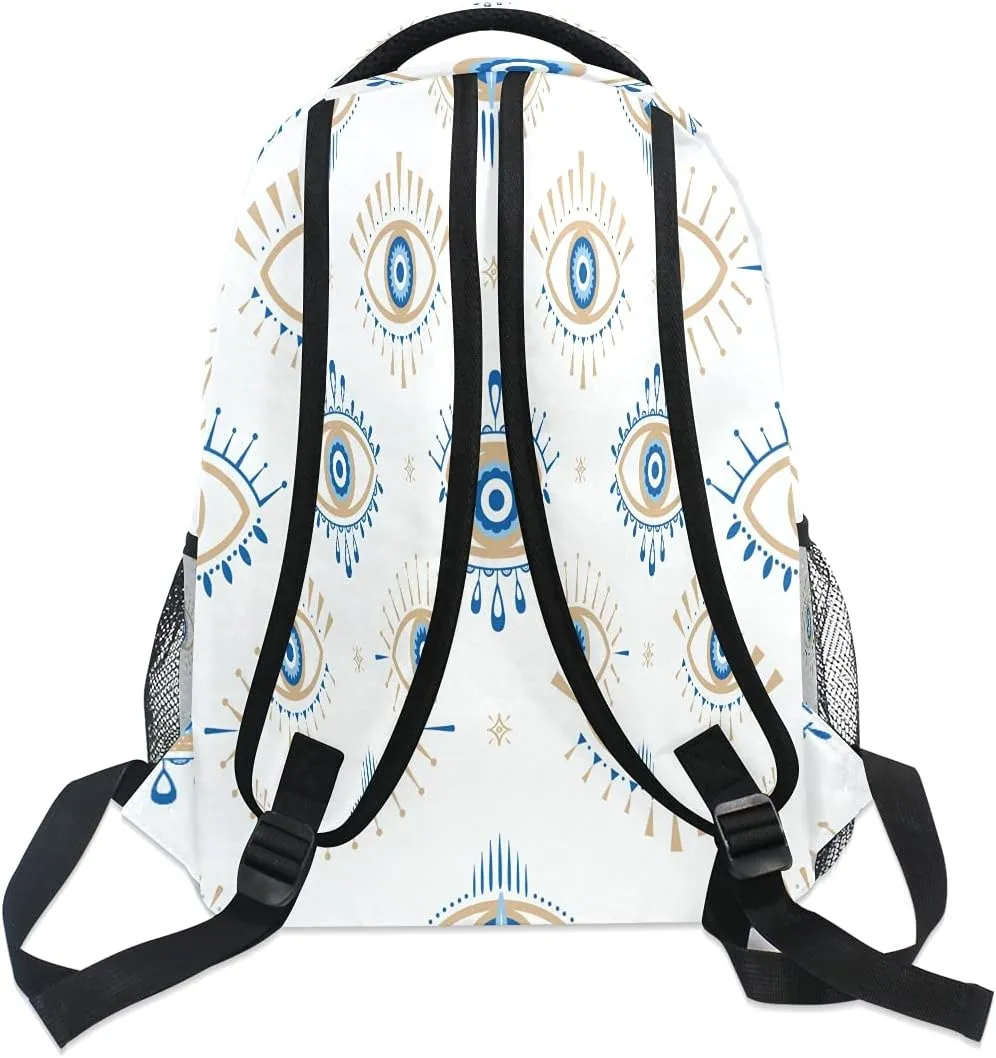 xigua Evil Eye Backpack Bookbags Laptop Backpack for Boys Girls Teens, College Backpack Water Resistant Travel Bookbag