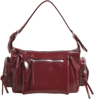 Y2k Shoulder Bag Vintage Cute Shoulder Purse Punk Streetwear Women's Vegan Leather Tote Bag Trending Fashion 2025