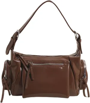 Y2k Shoulder Bag Vintage Cute Shoulder Purse Punk Streetwear Women's Vegan Leather Tote Bag Trending Fashion 2025
