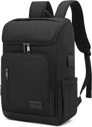 YALUNDISI Laptop Backpacks Travel Backpack Carry On Backpack Casual Daypack with USB Charging Port for Men Women Black